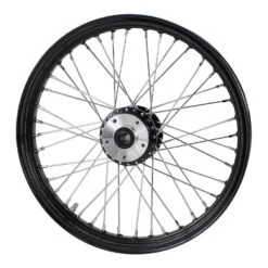 Black Rear Tracker Wheel 40 Spoke 19"x 2.5" Fits Sportster 1982-2003