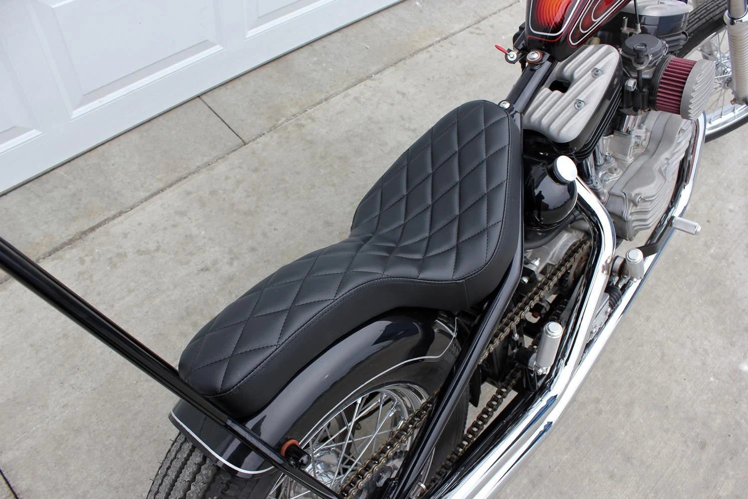 TC Bros. Hardtail Rigid Cobra Seat Black Diamond 6 TC Bros. Hardtail Rigid Cobra Seat Black Diamond - Image 4