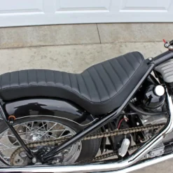 TC Bros. Hardtail Rigid Cobra Seat Black Pleated -Maxima Store cobrapleated1