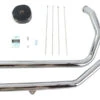 1986-2003 Sportster Exhaust Drag Pipe Kit W/Black Header Wrap - Slash Cut -Maxima Store drag1
