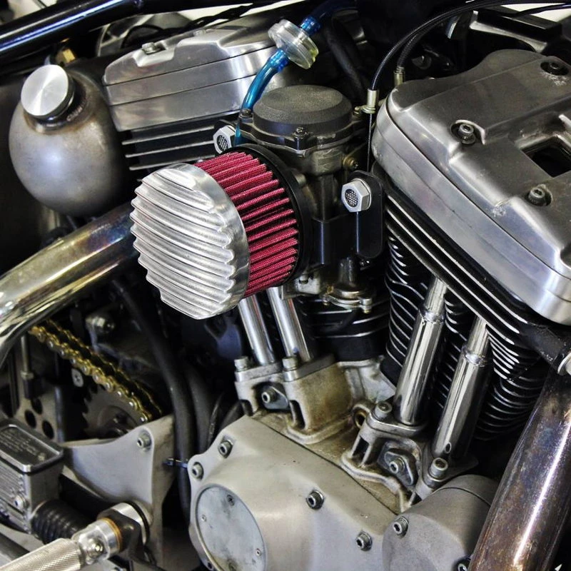 TC Bros. Finned Polished Air Cleaner HD CV Carbs & EFI 4 TC Bros. Finned Polished Air Cleaner HD CV Carbs & EFI - Image 2