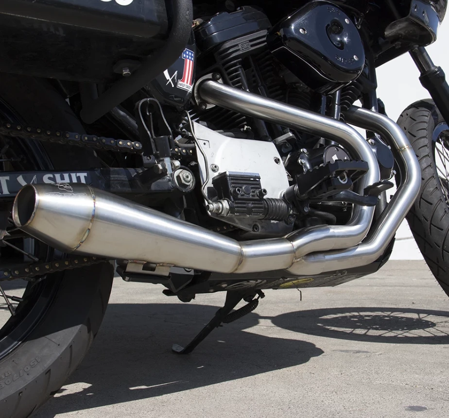 Two Brothers 2 Into 1 Stainless Exhaust System For Harley Sportster Models 1983-2003 4 Two Brothers 2 Into 1 Stainless Exhaust System For Harley Sportster Models 1983-2003 - Image 2