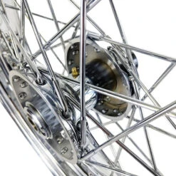 Chrome Rear 40 Spoke Wheel 16"x3" (fits Harley Ironhead Sportster XL 1955-1978) 10 Chrome Rear 40 Spoke Wheel 16"x3" (fits Harley Ironhead Sportster XL 1955-1978) -Maxima Store img 20180319 152240