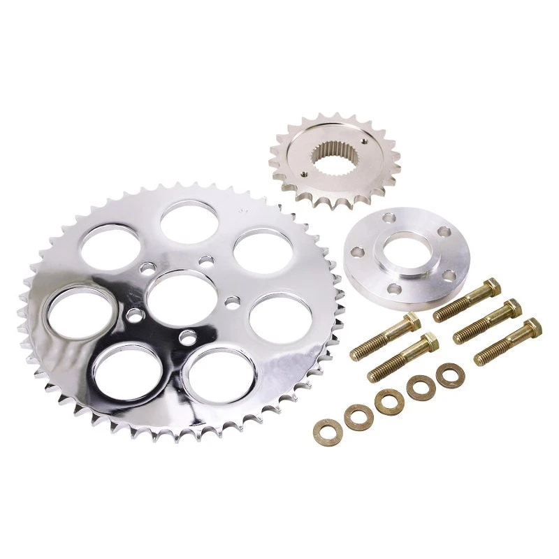 Belt To Chain Conversion Kit Fits 2004-up XL Sportster Models (Chrome Sprocket) 4 Belt To Chain Conversion Kit Fits 2004-up XL Sportster Models (Chrome Sprocket) - Image 2