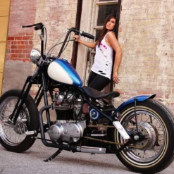 6" Wide Raw Steel Ribbed Bobber Fender -Maxima Store kara3 crop