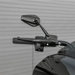 Mini Stocker Forged Mirror, Black - Left -Maxima Store mirrors