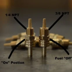 3/8" NPT Male Brass Fuel Petcock By Prism Supply Co -Maxima Store petcock 1