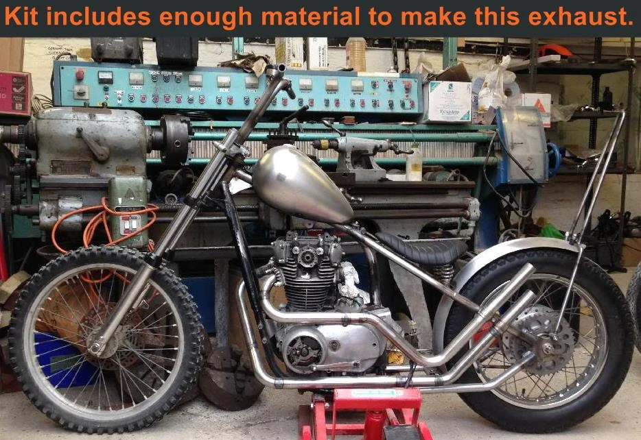 TC Bros. Yamaha XS650 Builder Exhaust Kit 1.5 Inch Diameter 4 TC Bros. Yamaha XS650 Builder Exhaust Kit 1.5 Inch Diameter - Image 2