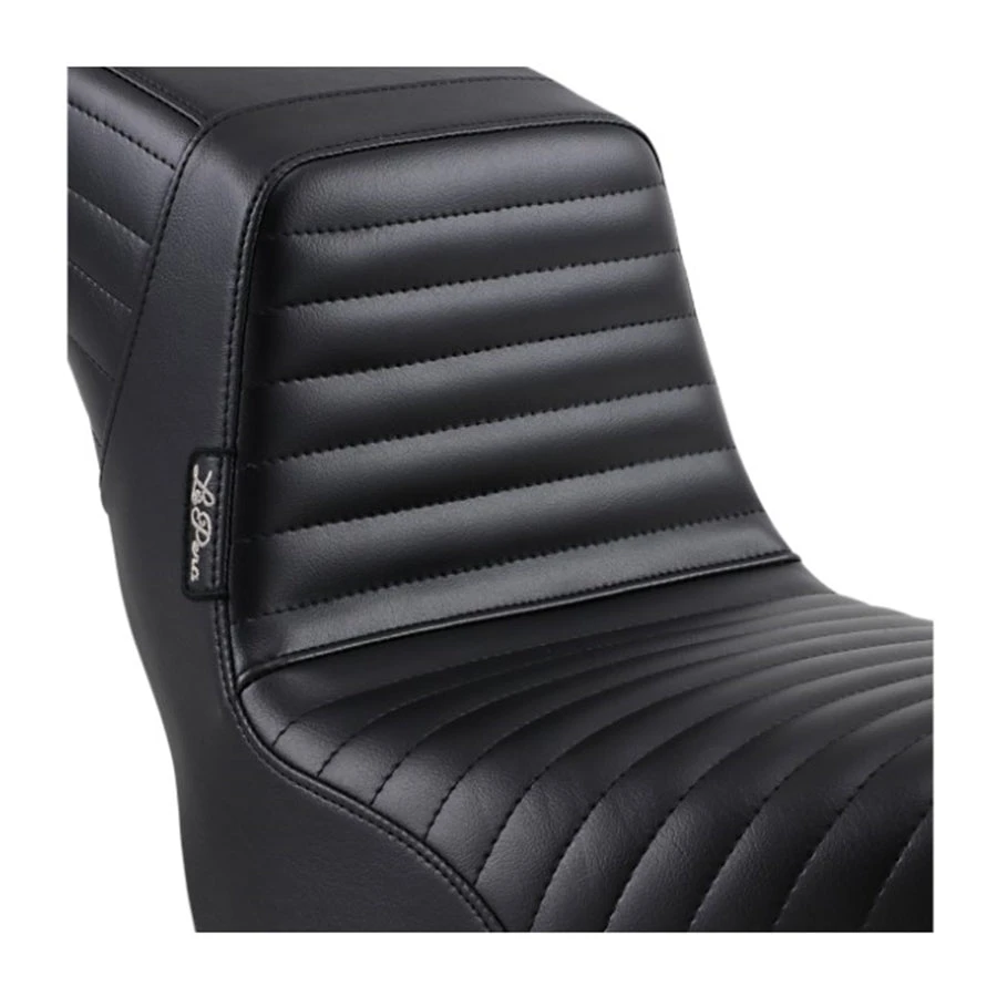Le Pera Kickflip Seat - Pleated - Black - FXD '04-'05 6 Le Pera Kickflip Seat - Pleated - Black - FXD '04-'05 - Image 4