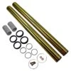 Gold Titanium Nitride Coated Fork Tubes "+2" Length" 49mm For FXD/FXDWG Dyna Wide Glide 2 Gold Titanium Nitride Coated Fork Tubes "+2" Length" 49mm For FXD/FXDWG Dyna Wide Glide -Maxima Store plus2 gold 49mm1 3