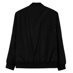 Bomber Jacket - Black -Maxima Store premium recycled bomber jacket black back 660af74bbbbe1