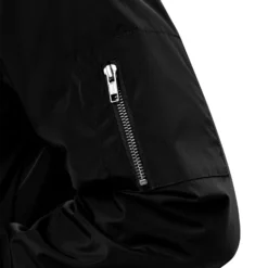 Bomber Jacket - Black -Maxima Store premium recycled bomber jacket black product details 660af74bbbb1e