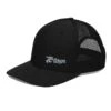 Script Cotton Trucker Cap - Black -Maxima Store snapback trucker cap black left front 660abaf271e63
