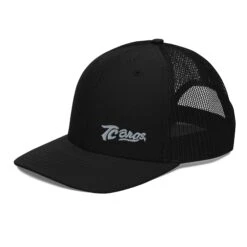 Script Cotton Trucker Cap - Black