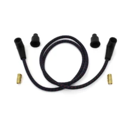 Cloth Braded Spark Plug Wire Kit 7mm - Navy Blue W/Red Tracer -Maxima Store sparkplugwire4 08446522 6fcb 494c a127 4b8f2fc718db