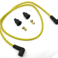 Cloth Braded Spark Plug Wire Kit 7mm - Yellow W/Blue Tracer 8 Cloth Braded Spark Plug Wire Kit 7mm - Yellow W/Blue Tracer -Maxima Store sparkplugwire4 8fab3613 6cc3 4e0c bfaf 6f6e0a550f3d