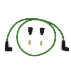 Cloth Braded Spark Plug Wire Kit 7mm - Green W/Yellow Tracer -Maxima Store sparkplugwire4 bb9963f3 d831 4339 b677 a77a932cdc2a