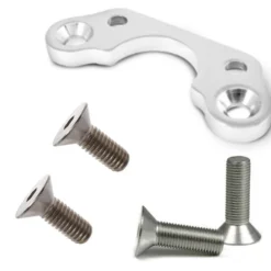 Chrome Handlebar Riser Adapter For Springer Front Ends 3.5" Centers