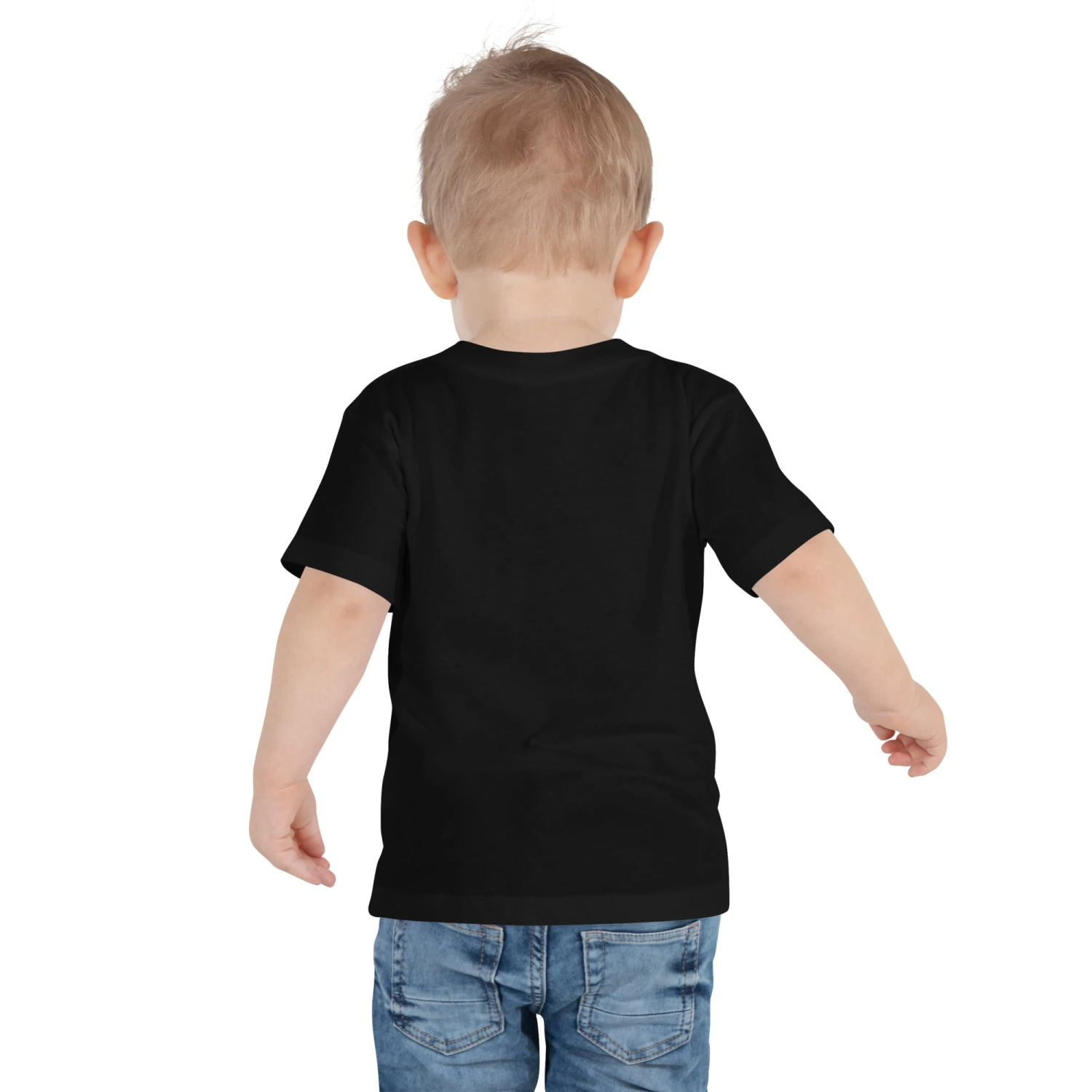 Toddler Short Sleeve Tee - Winged Wheel - Black/Gold 6 Toddler Short Sleeve Tee - Winged Wheel - Black/Gold - Image 4