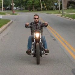 Triangle Chopper Headlight - Aris Style -Chrome -Maxima Store trianglee