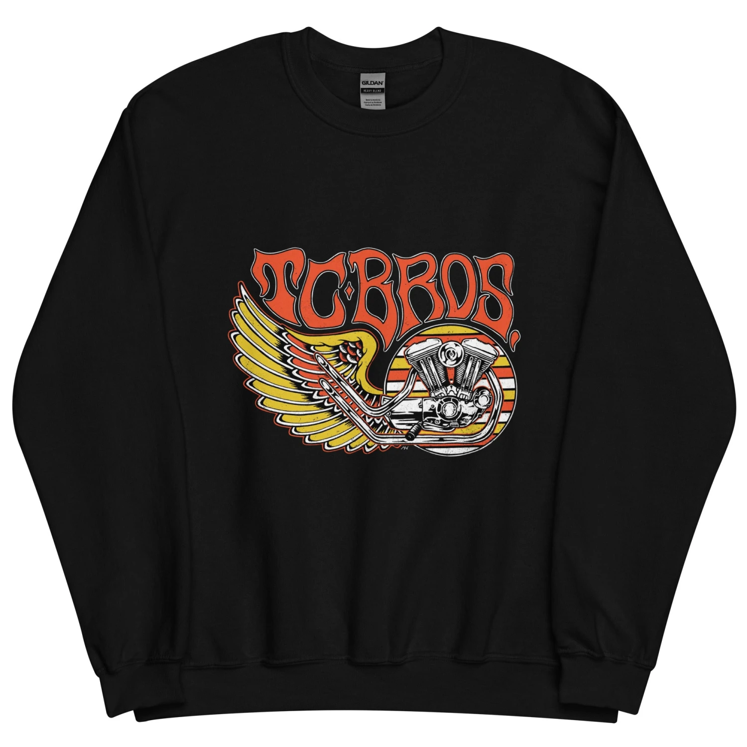 Wing Crewneck Sweatshirt - Black 9 Wing Crewneck Sweatshirt - Black - Image 7