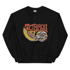 Wing Crewneck Sweatshirt - Black 19 Wing Crewneck Sweatshirt - Black -Maxima Store unisex crew neck sweatshirt black front 660d8c3678f2f