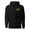 Gold Winged Wheel - Black Hoodie
