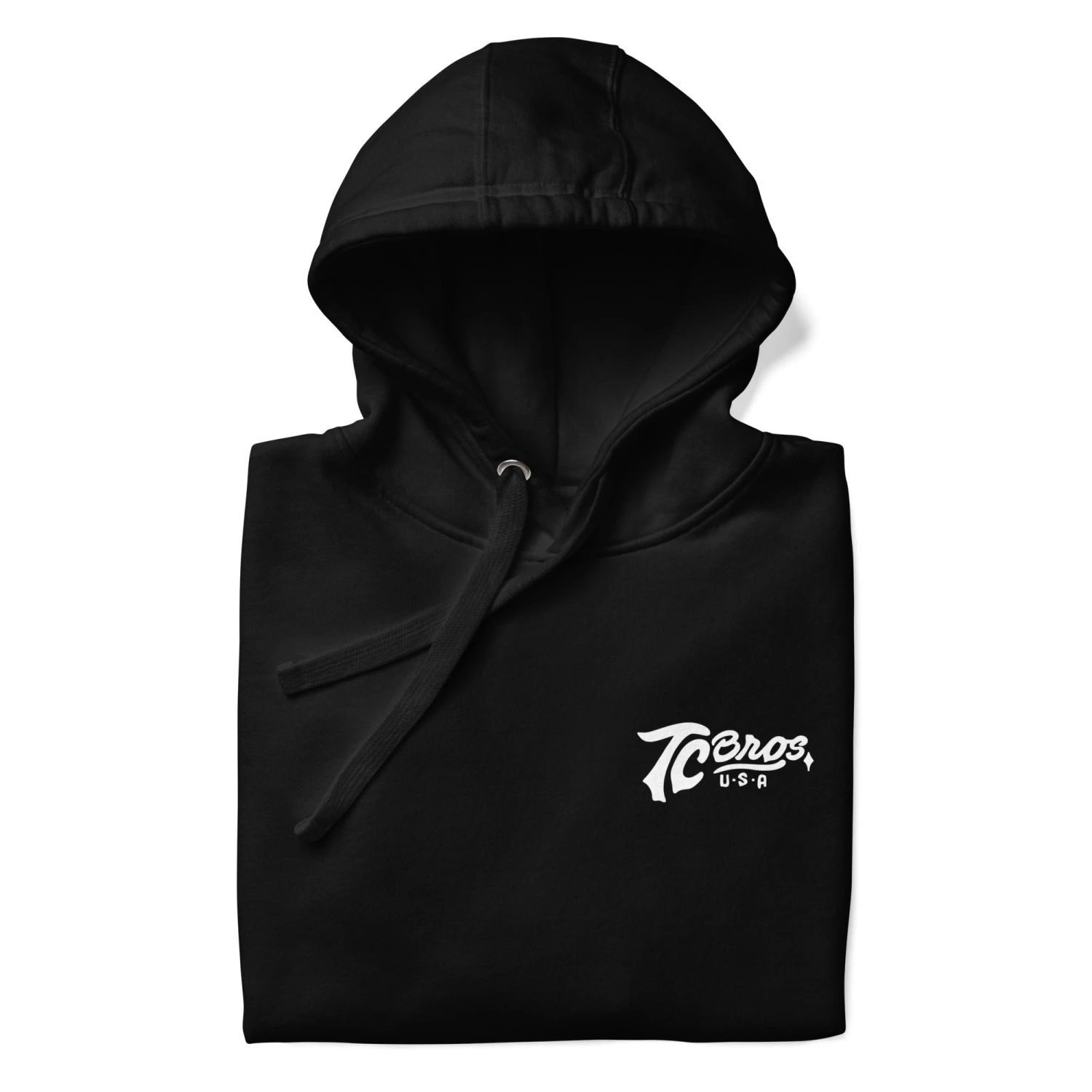 Script Black Hoodie - White Print 4 Script Black Hoodie - White Print - Image 2