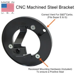 TC Bros. Streamliner Raw Air Cleaner S&S Super E & G Carbs -Maxima Store vent ss