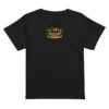 Women’s High-waisted T-shirt - Winged Wheel - Black/Gold -Maxima Store womens high waisted tee black front 660c169502085