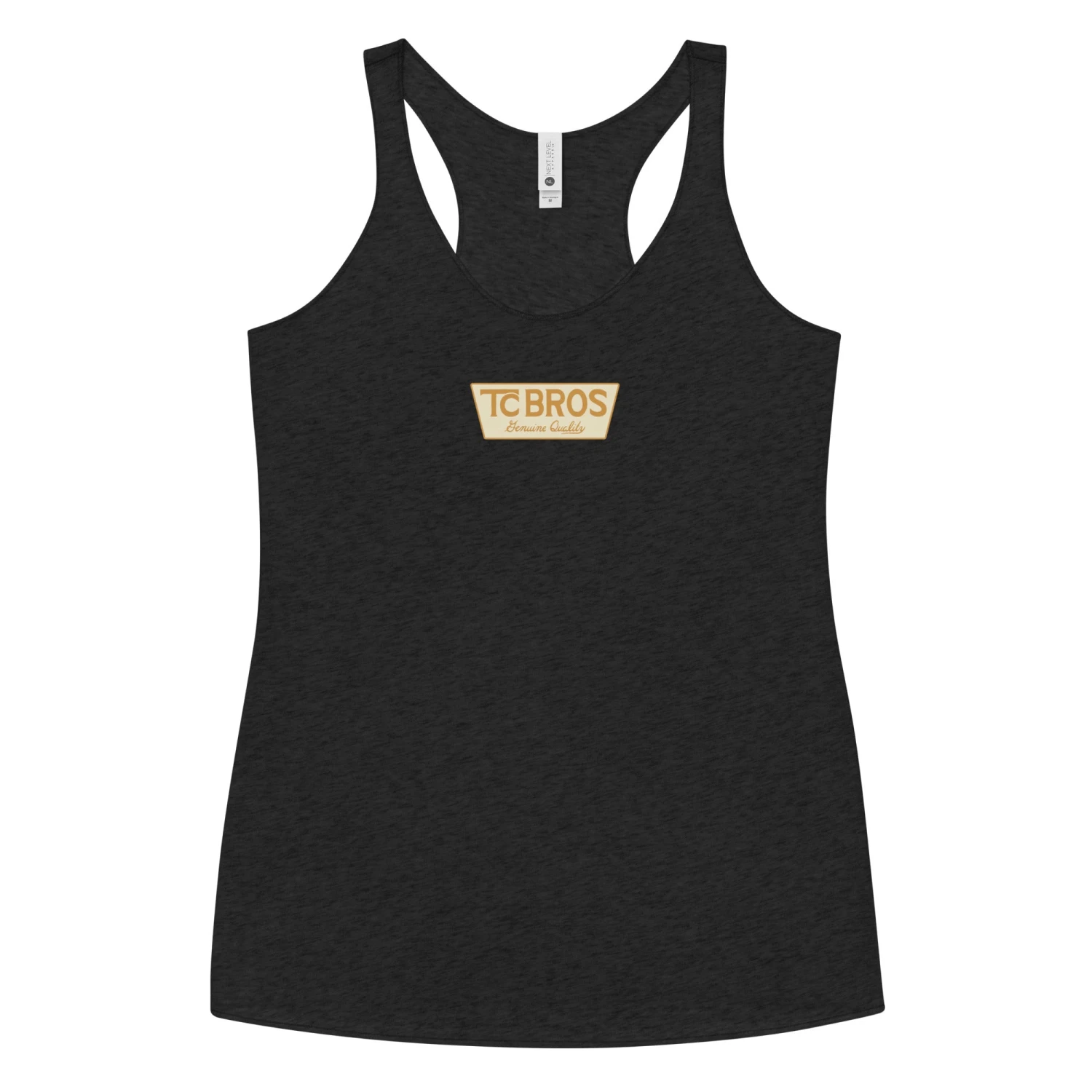 Genuine Quality - Women's Racerback Tank - Vintage Black 3 Genuine Quality - Women's Racerback Tank - Vintage Black