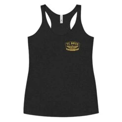 Winged Wheel - Women's Racerback Tank - Vintage Black
